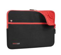 TECHGEAR Custodia Cover - Copertina protettiva manicotto in neoprene Sottile con interno antiurto bolle per il Apple iPad Pro 12.9", Samsung Pro 12.2, Book 12", Microsoft Pro 4/3/2 e altri - Rosso