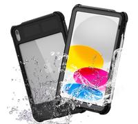 TECHGEAR Custodia impermeabile per iPad 11a generazione A16 (2025) e iPad 10a generazione da 11,9 pollici - Poseidon robusta custodia antiurto con pellicola proteggi schermo, supporto, tracolla e