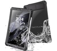 TECHGEAR Custodia impermeabile per iPad Air 11" 2024 (M2) [Poseidon Case] Custodia sottile e robusta antiurto impermeabile con protezione schermo integrata + supporto e cinturino