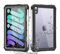 TECHGEAR Custodia Impermeabile per iPad Mini 6 6a Generazione, iPad Mini 2021 [Custodia Poseidon] Custodia Impermeabile Antiurto Slim Robusta Armatura con Protezione Schermo Incorporata + Supporto