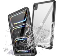TECHGEAR Custodia impermeabile per iPad Pro 13" 2024 (M4) [Poseidon Case] Custodia sottile e robusta antiurto impermeabile con protezione schermo integrata + supporto e cinturino