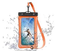 TECHGEAR Custodia impermeabile per telefono, custodia galleggiante IPX8 per nuoto, borsa impermeabile per telefono con cordino compatibile per iPhone 16e 16 15 14 13, Samsung Galaxy S25 S24 S23 S22+