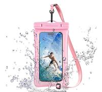 TECHGEAR Custodia impermeabile per telefono, custodia galleggiante IPX8 per nuoto, borsa impermeabile per telefono con cordino compatibile per iPhone 17 16e 16 15 14 13, Samsung Galaxy S25 S24 S23 S22