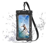 TECHGEAR Custodia impermeabile per telefono, custodia galleggiante IPX8 per nuoto, borsa impermeabile per telefono con cordino compatibile per iPhone 16e 16 15 14 13, Samsung Galaxy S25 S24 S23 S22+