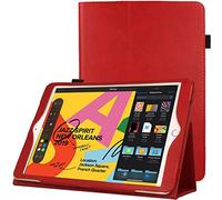 TECHGEAR Custodia in Pelle per iPad 10.2" (8/7 Generazione, 2020/2019), Custodia Rigida Sottile di Alta qualità in PU Pelle con Supporto e Cinturino a Mano e Funzione Auto Sveglia/Sonno