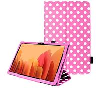 TECHGEAR Custodia in Pelle per Samsung Galaxy Tab A7 10.4 2022/2020 (SM-T500 T503 T505 T509) - Custodia Protettiva di Alta Qualità in PU Pelle con Supporto e Cinturino a Mano