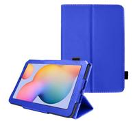 TECHGEAR Custodia in pelle per Samsung Galaxy Tab S6 Lite 10,4" (SM-P610/P613/P615/P619) Premium PU pelle sottile Folio Stand Smart Case Cover con cinturino da polso Auto Sleep/Wake [Blu]