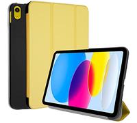 TECHGEAR Custodia intelligente sottile per iPad 10, 10a generazione da 11,9 pollici Custodia sottile con supporto triplo con protezione angolare [spegnimento automatico/sonno] per iPad 2022 - Giallo