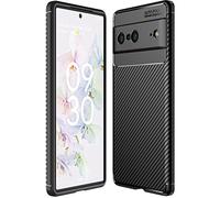 TECHGEAR Custodia per Pixel 7 [CarbonFlex Case] Premium Flessibile Morbida Antiurto Slim Fit Cover con Effetto Fibra di CarbonFlex Progettato per Google Pixel 7
