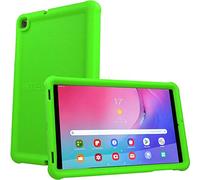 TECHGEAR Custodia Progettata per Samsung Galaxy Tab A 10.1" 2019 (SM-T510/SM-T515), Cover Antiscivolo in Silicone Morbido e Resistente agli Urti con Pellicola, Idiale per Bambini o Ufficio [Verde]