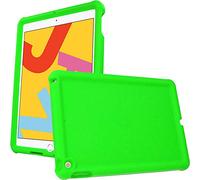 TECHGEAR Custodia Protettiva Progettata per iPad 10.2" 9/8 /7 Generazione (2021/2020/2019), Cover Antiscivolo in Silicone Morbido e Resistente con Pellicola Protettiva, Idiale per Bambini [Verde]