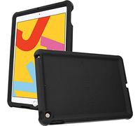 TECHGEAR Custodia Protettiva Progettata per iPad 10.2" 9/8 /7 Generazione (2021/2020/2019), Cover Antiscivolo in Silicone Morbido e Resistente con Pellicola Protettiva, Idiale per Bambini [Nero]