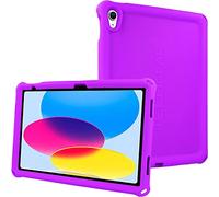 TECHGEAR Custodia Protettiva Progettata per iPad 10 Generazione 2022 10,9", Cover Antiscivolo in Silicone Morbido e Resistente agli Urti con Pellicola Protettiva, Cover iPad 10 Idiale per Bambini