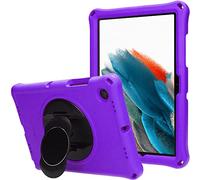 TECHGEAR Custodia Protettiva Progettata per Samsung Galaxy Tab A8 10.5" 2022 (SM-X200 / X205), Cover in Silicone Morbido e Resistente agli Urti con Pellicola Protettiva, Idiale per Bambini [Viola]
