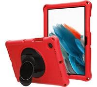 TECHGEAR Custodia Protettiva Progettata per Samsung Galaxy Tab A8 10.5" 2022 (SM-X200 / X205), Cover in Silicone Morbido e Resistente agli Urti con Pellicola Protettiva, Idiale per Bambini [Rosso]
