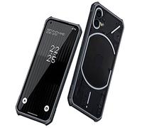 TECHGEAR Custodia Rigida per Nothing Phone 1 [Fusion Armour] - Custodia Protettiva Robusta Resistente con Retro Trasparente Progettato per Nothing Phone 1- Nero