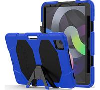 TECHGEAR Custodia Robusta Compatibile con iPad Air 5, iPad Air 4 10.9 Pollici (5/4 Generazione) Resistente agli Urti e all'impatto - Cover con Supporto per i Bambini, Lavoro e Scuola [Blu]