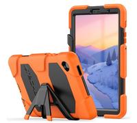 TECHGEAR Custodia Robusta Compatibile con Samsung Galaxy Tab A7 Lite 8.7" 2021 (SM-T220 / SM-T225) Resistente agli Urti e all'impatto - Cover con Supporto per i Bambini, Lavoro e Scuola [Arancione]