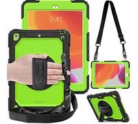 TECHGEAR Custodia UTILITY Compatibile con iPad 9/8 / 7 Generazione, Antiurto Resistente supporto integrato girevole a 360 gradi, cinturino a mano e tracolla attaccabile cover per iPad 10.2 Pollici