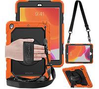 TECHGEAR Custodia Utility Compatibile con iPad 9/8 / 7 Generazione, Antiurto Resistente Supporto Integrato Girevole a 360 Gradi, Cinturino a Mano e Tracolla attaccabile Cover per iPad 10.2 Pollici