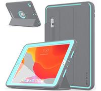 TECHGEAR D-Fence Custodia Compatibile con iPad 9/8/7 (10.2" Pollici, 2021/2020/2019) - Custodia Sottile Resistente all'impatto e agli Urti - Custodia Cover per i Bambini, Costruttori e Offici