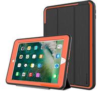 TECHGEAR D-FENCE Custodia compatibile con nuovo iPad 9.7 "(2018/2017) - Custodia Sottile Resistente all'impatto e agli urti - Custodia Cover per i bambini, Costruttori e Offici (Arancione)