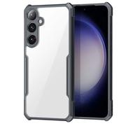 TECHGEAR Fusion Armour, custodia rigida per Galaxy S24 5G, ibrida, robusta, protezione resistente con retro trasparente, progettata per Samsung Galaxy S24 5G, colore nero