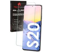 Techgear Glass Edition compatibile con Samsung Galaxy S20 / S20 5G, pellicola protettiva in vetro temperato [bordo rotondo 2,5D] [durezza 9H] [cristallino] [resistente ai graffi] [senza bolle ]