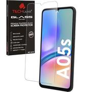 TECHGEAR Glass Edition - Pellicola protettiva in vetro temperato compatibile con Samsung Galaxy A05s, bordi arrotondati 2,5D, durezza 9H, chiarezza cristallina, antigraffio, senza bolle