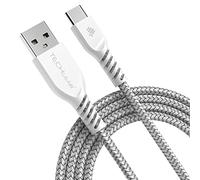 TECHGEAR Intrecciato USB-C Cavo per iPad PRO11 2018 [White] Bianco Bianco 2m / 6.5ft