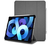 TECHGEAR iPad Air 4 Custodia (4 Generazione) Smart Case Cover tri-fold [Compatibile con penna] con protezione d'angolo [Spegnimento/Sveglia Automatico] per iPad Air 10.9" 2020 - Grigio