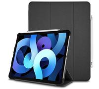 TECHGEAR iPad Air 4 Custodia (4 Generazione) Smart Case Cover Tri-Fold [Compatibile con Penna] con Protezione d'angolo [Spegnimento/Sveglia Automatico] per iPad Air 10.9" 2020 - Nero