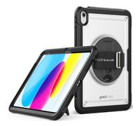 TECHGEAR JOLT-SHELL Custodia per Apple iPad 11a / 10a generazione 10,9" / iPad 11 2025, Resistente, Antiurto, Sottile con Supporto Rotante a 360 Gradi e Cinturino da Polso