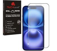 TECHGEAR Pellicola protettiva antiriflesso per iPhone 16 - Vetro temperato opaco 3D Glass Edition Genuine Full Screen Protector Cover compatibile con iPhone 16 da 6,1 pollici