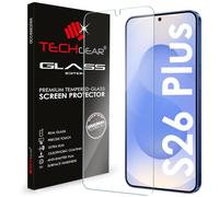 TECHGEAR Pellicola protettiva in vetro temperato per Samsung Galaxy S26 Plus 5G, durezza 9H, bordo arrotondato 2,5D, superficie trasparente, facile da pulire, compatibile con custodie