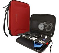TECHGEAR Portfolio Tablet Custodia Organizer - Custodia Protettiva con Cerniera, Cover Protettiva Borsa da Trasporto per iPad 10.2", iPad PRO 11, iPad Air 4 10.9", iPad Air - Rosso