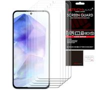 TECHGEAR Proteggi Schermo [5 Pezzi compatibili con Samsung Galaxy A35 5G / A35, pellicole protettive per Schermo LCD Clear