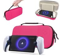 TECHGEAR PS Portal Case, custodia rigida protettiva da viaggio e custodia compatibile con Sony Playstation Portal Remote Player e accessori [rosa]