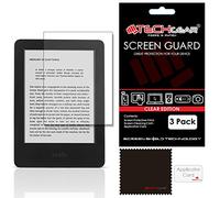 Techgear - Set di 3 pellicole proteggi schermo per Amazon Kindle 6", pellicola di protezione ultra trasparente con panno e scheda di applicazione, compatibile con Amazon Kindle da 6", schermo tattile eReader