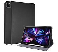 TECHGEAR Smart Case per iPad Pro 12.9" 2022/2021 [Custodia Smart sottile compatibile con matita, pieghevole, con protezione degli angoli [Sveglia/sonno automatico per iPad Pro 12.9 pollici 6a e 5a ge