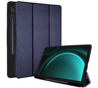 TECHGEAR Smart Case per Samsung Galaxy Tab S10 Lite / S10 FE / S9 FE 11.9 pollici, S-Pen Holder Slim Leather Stand Cover protettiva [Auto Wake/Sleep] Morbido TPU (SM-X400/X406/X520/X526/X510/X516