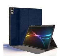 TECHGEAR Smart Case per Samsung Galaxy Tab S11 Ultra (SM-X930 / SM-X936) con portapenne, sottile custodia protettiva in pelle PU con supporto, visualizzazione multi-angolo e accensione e spegnimento