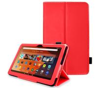 TECHGEAR Smart Case progettata per tutti i nuovi Amazon Fire HD 10" / HD 10" bambini (2023 / 13a generazione) sottile custodia a libro in pelle PU con cinturino da polso e accensione e spegnimento