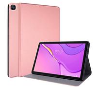 TECHGEAR Smart Cover Compatibile con Huawei MatePad T10 9.7" / T10s 10.1" - Custodia Protettiva in PU Pelle con Protezione d'angolo - Oro Rosa