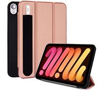 TECHGEAR Smart Cover per iPad Mini 6 [Compatibile con Pencil] Custodia Protettiva Mini 6 2021 in PU Pelle con protezione d'angolo [Auto Sveglia/Sonno] - Oro Rosa
