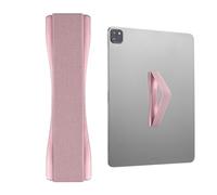 TECHGEAR Supporto universale per tablet e dita, elastico adesivo, per attaccare sul retro di tablet e custodie per tablet, iPad, Samsung Tabs, Lenovo, dispositivi portatili e altro ancora, rosa