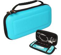 TECHGEAR Switch Lite Custodia - Cover Protettiva da Viaggio Rigida e Spaziosa Realizzata per Nintendo Switch Lite, Slot per 8 Schede di Gioco + Accessori [Turchese]