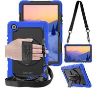 TECHGEAR Utility Custodia Compatibile con Nuovo Samsung Galaxy Tab A7 10.4" 2020 (SM-T500/SM-T505) Antiurto Resistente Supporto Integrato Girevole a 360 Gradi, Cinturino a Mano e Tracolla attaccabile