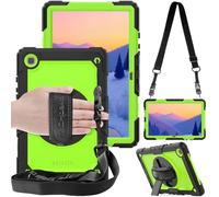 TECHGEAR UTILITY Custodia Compatibile con Nuovo Samsung Galaxy Tab A7 10.4" 2020 (SM-T500/SM-T505) Antiurto Resistente supporto integrato girevole a 360 gradi, cinturino a mano e tracolla attaccabile