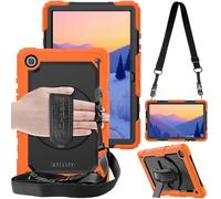 TECHGEAR Utility Custodia Compatibile con Nuovo Samsung Galaxy Tab A7 10.4" 2020 (SM-T500/SM-T505) Antiurto Resistente Supporto Integrato Girevole a 360 Gradi, Cinturino a Mano e Tracolla attaccabile